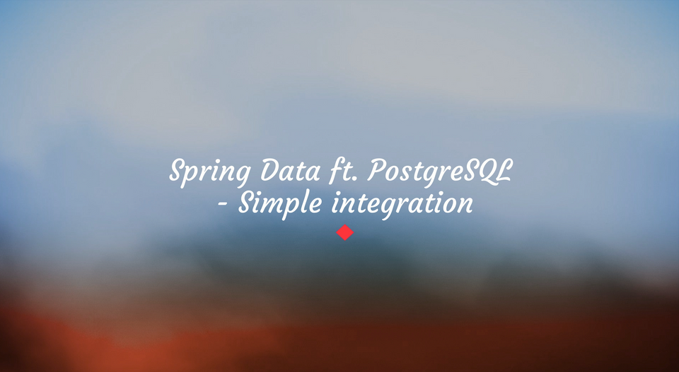 #springdata #springboot #postgresql